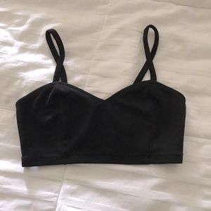 Black crop top